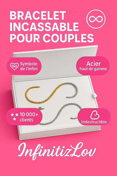Bracelet infini pour couples - InfinitizLov